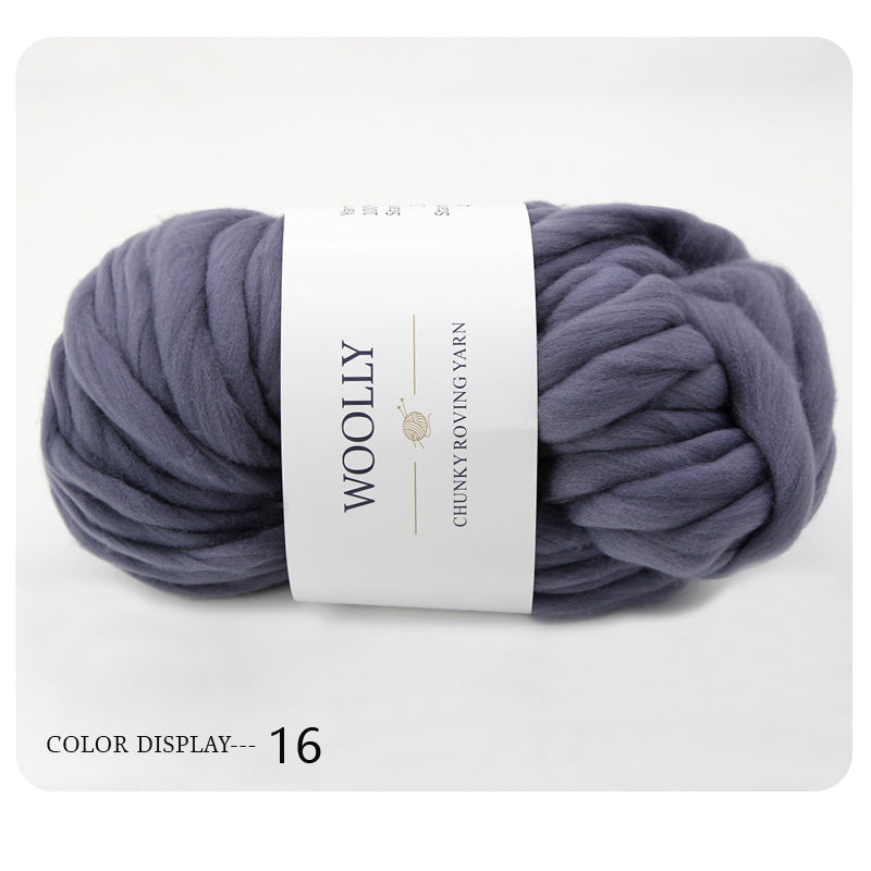 Woolly Chunky Roving Yarn Hank - 250g