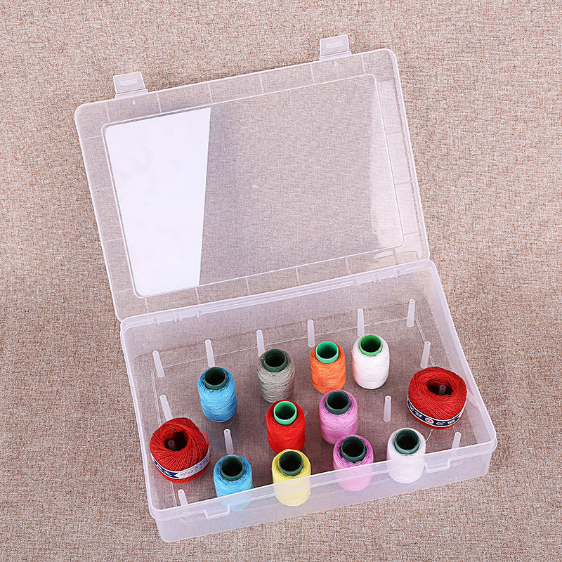 Plastic Sewing Thread (Nalki) Storage Box - 24/42 Spools