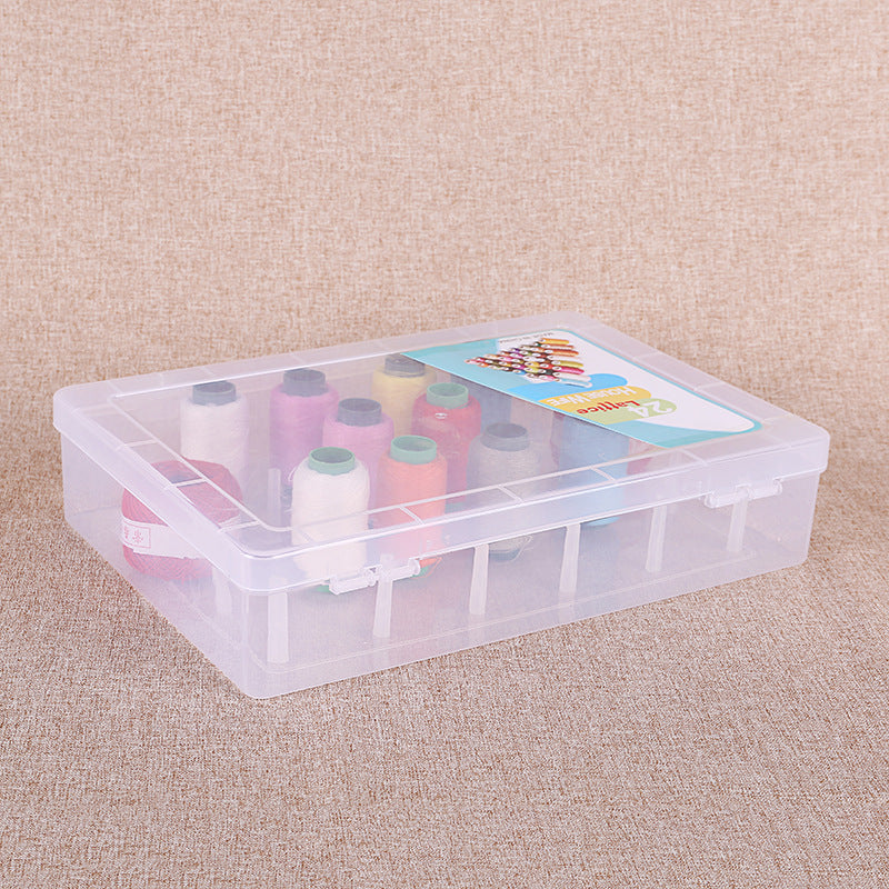 Plastic Sewing Thread (Nalki) Storage Box - 24/42 Spools