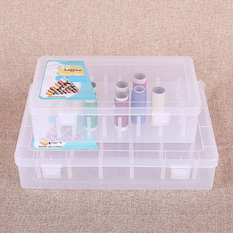 Plastic Sewing Thread (Nalki) Storage Box - 24/42 Spools