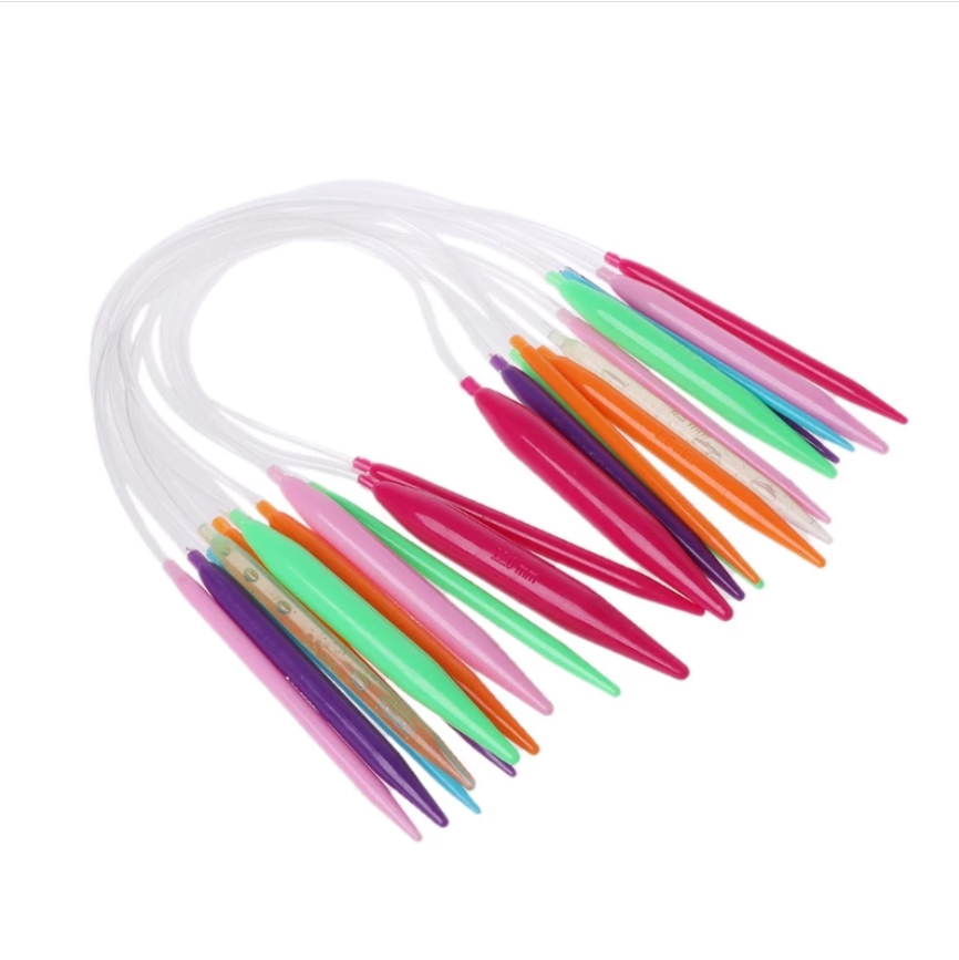 Plastic Circular Knitting Needles - 12 Size