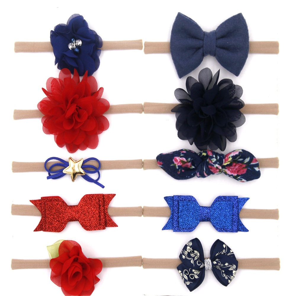 Baby Headband Set (Pack of 10 Bands)