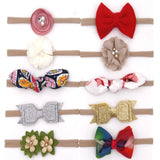 Baby Headband Set (Pack of 10 Bands)