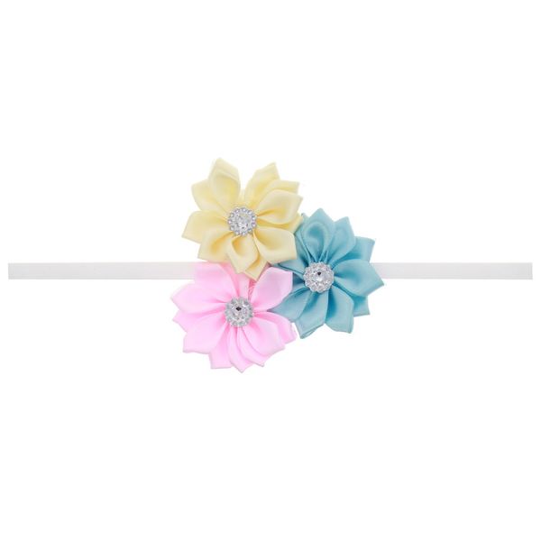 Fancy Triple Flower Baby Headband
