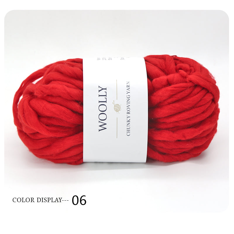 Woolly Chunky Roving Yarn Hank - 250g