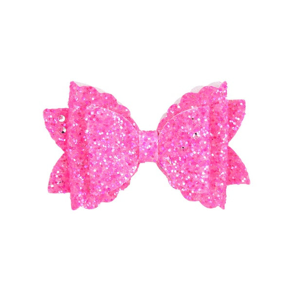 Double Layer Glitter Leather Hairpin