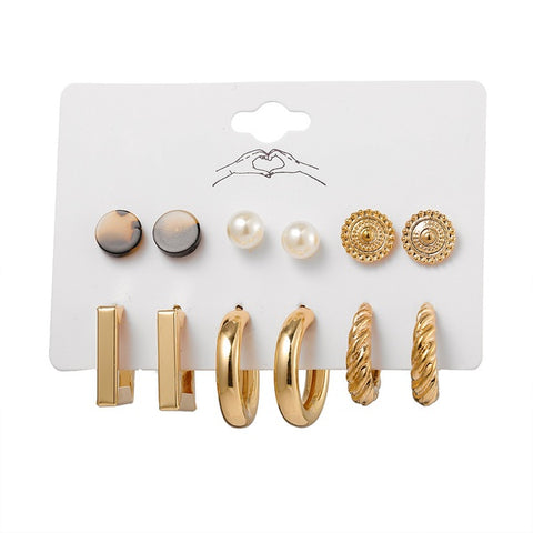 Earrings Set - 6 pairs