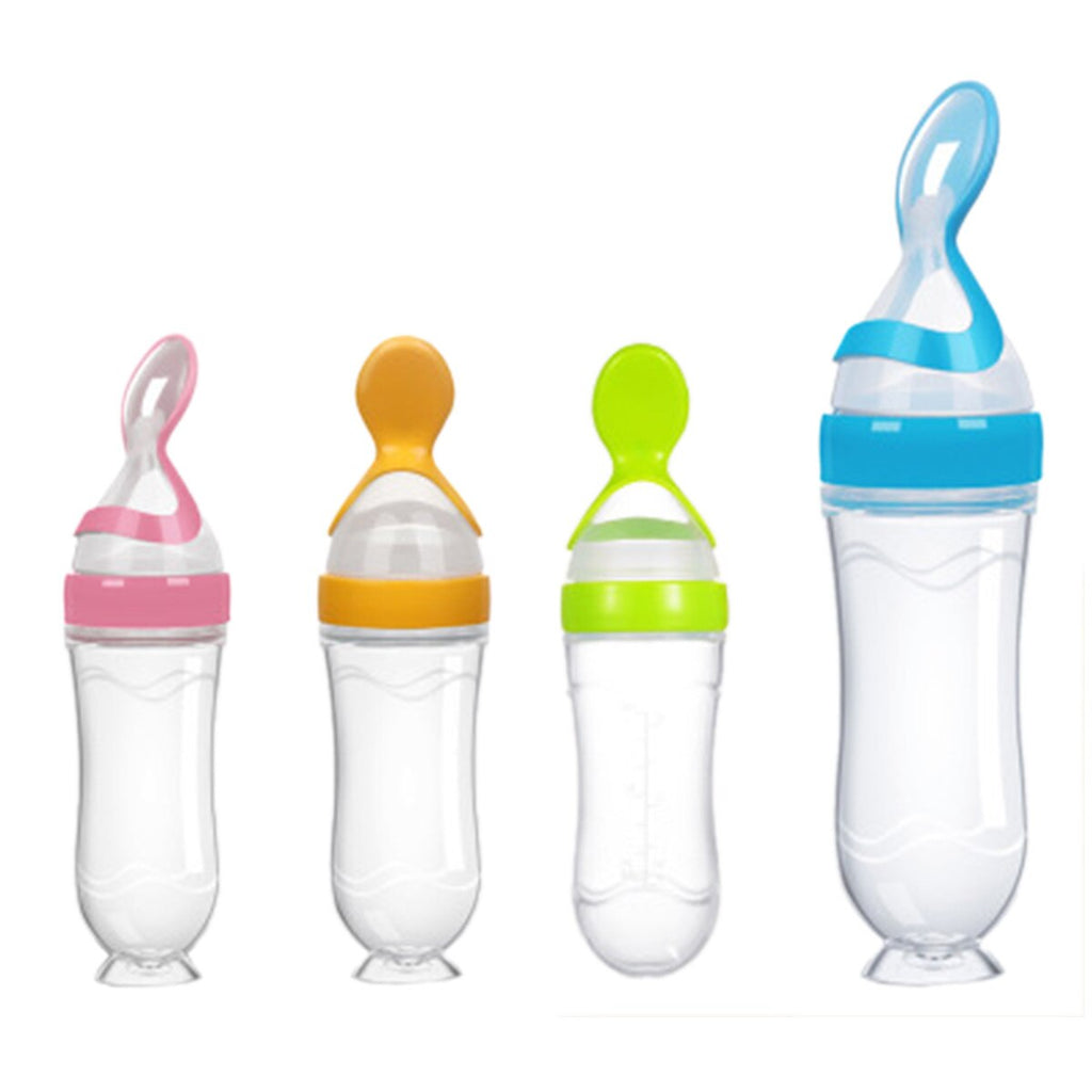 Baby Silicone Spoon Feeder Pacifier and Gyro Bowl (Pack of 3)