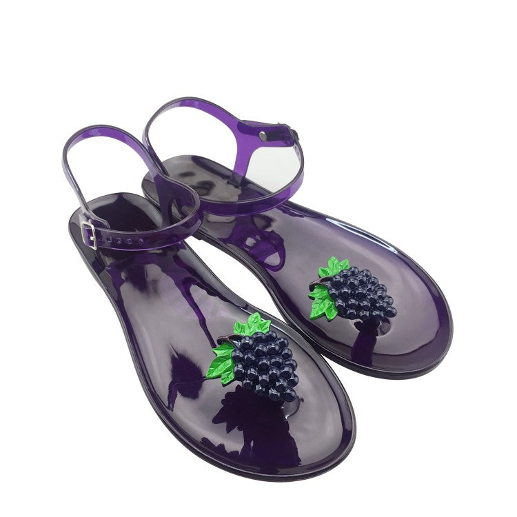 Summer Plastic Fruit Sandals