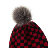 Baby Cap and Neckroll Set - Check Print