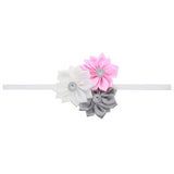 Fancy Triple Flower Baby Headband