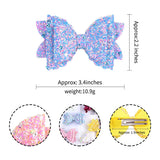 Double Layer Glitter Leather Hairpin