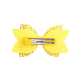Double Layer Glitter Leather Hairpin