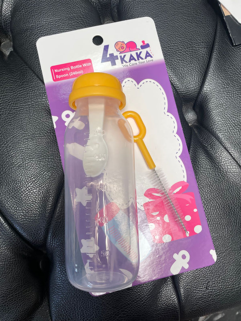 Baby Silicone Spoon Feeder with Brush