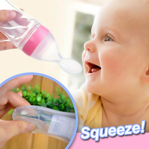 Baby Silicone Spoon Feeder Pacifier and Gyro Bowl (Pack of 3)
