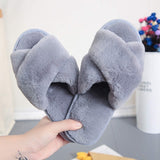 Faux Fur Women Slippers Winter