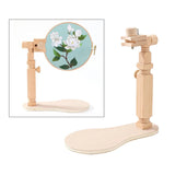 Adjustable Wooden Embroidery Lap Stand