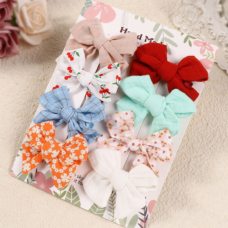 Baby Bow Hairpin Set (8pcs)