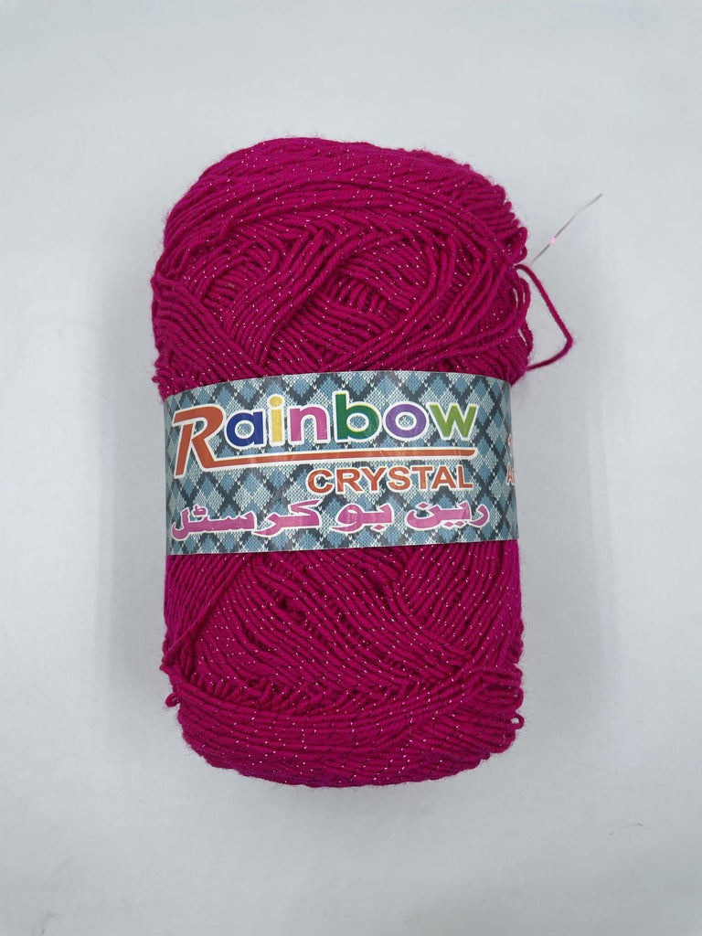 Rainbow Crystal Zari Yarn Packet - 5 Balls
