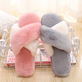 Faux Fur Women Slippers Winter