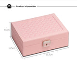 PU leather Embroidered Jewelry & Watch box
