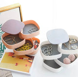 Plastic 4 Layer Jewellery Box with Mirror