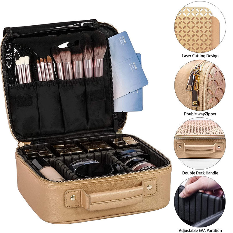 PU Leather Cosmetic Organizer Storage Box