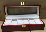 Luxury Wooden Watch Storage Box (Imported) - 6 Slot