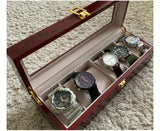 Luxury Wooden Watch Storage Box (Imported) - 6 Slot