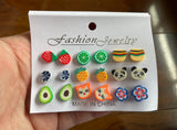 Stud Earrings Pack (9 Pairs)