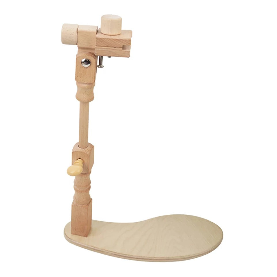 Adjustable Wooden Embroidery Lap Stand
