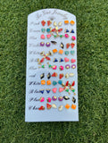 Assorted Earrings Tray - 36 pairs