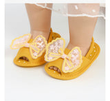 M&A Net Lace Sandal