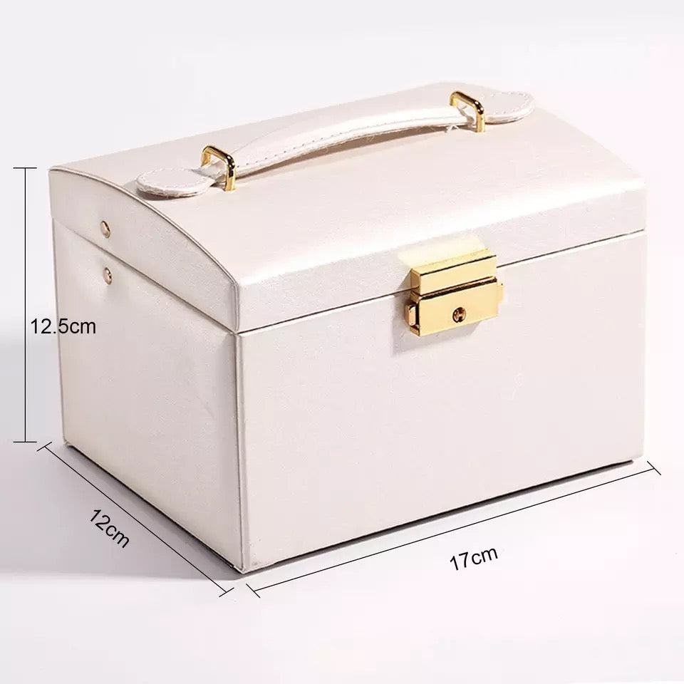 Jewellery Box - Double Drawer with Large Mirror