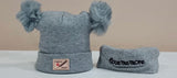 Baby Double Pom Pom Cap and Neckroll Set