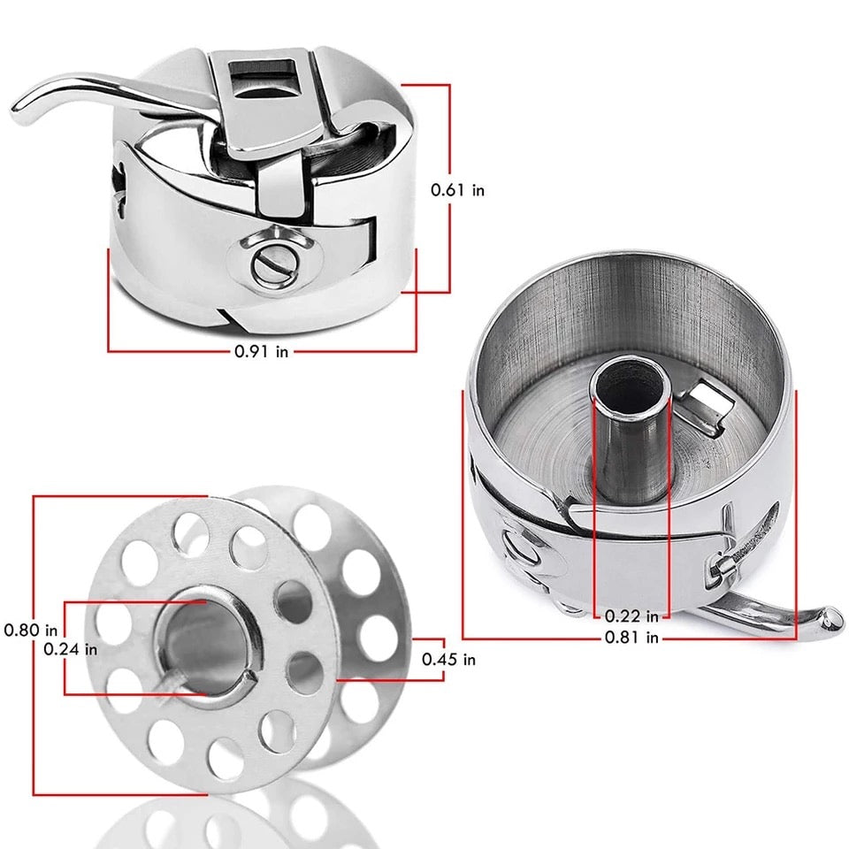 Sewing Machine Bobbin Cover and Bobbin