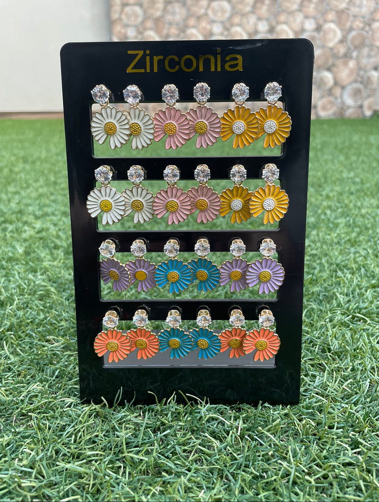Daisy Flower Earring Tray