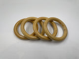 Wooden Macrame Rings - 12pcs