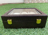 PU Leather Watch Storage Box - 6 Slot