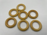 Wooden Macrame Rings - 12pcs