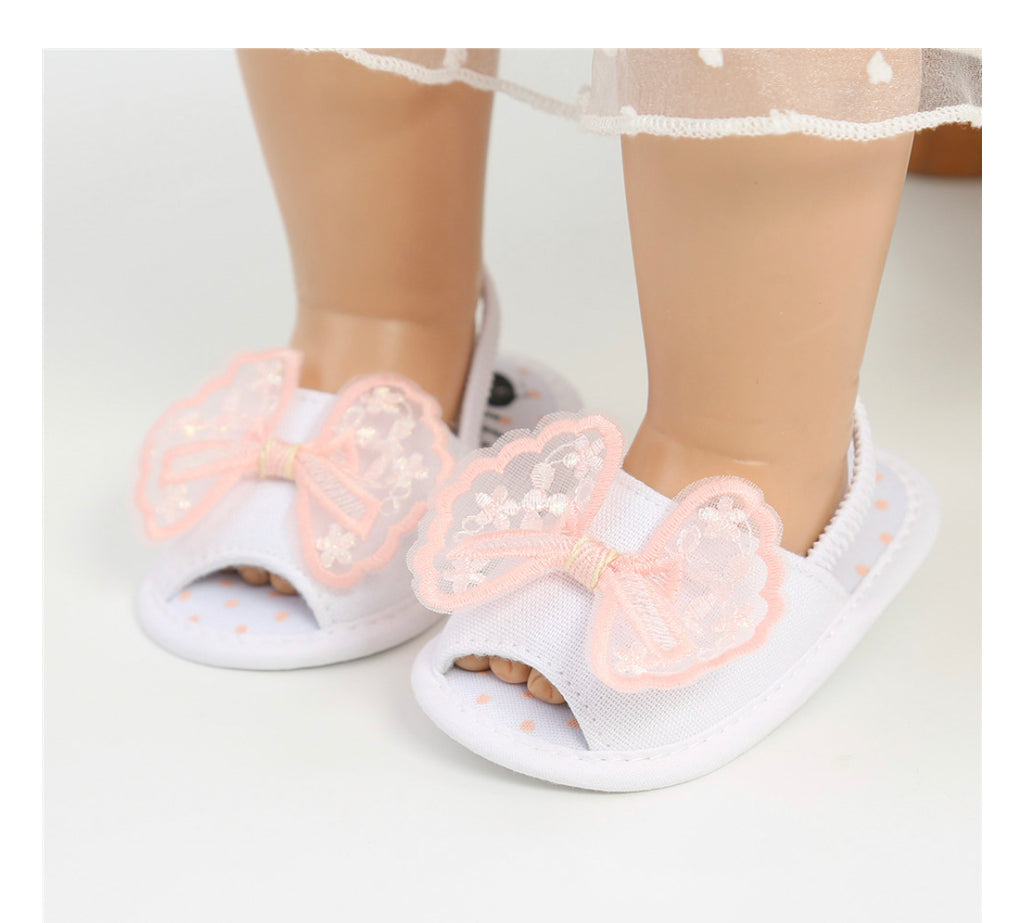 M&A Net Lace Sandal