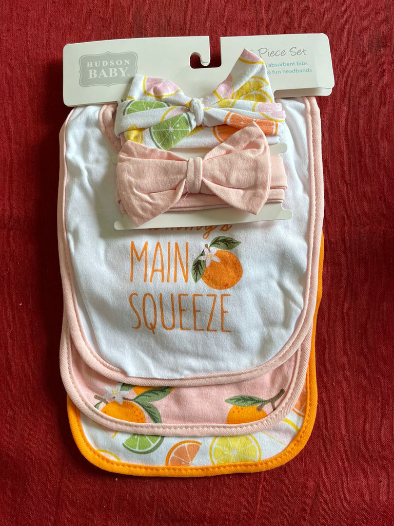 Hudson Baby Bib and Band Set (Pack of 5)