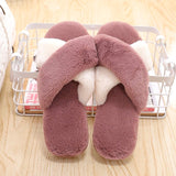 Faux Fur Women Slippers Winter