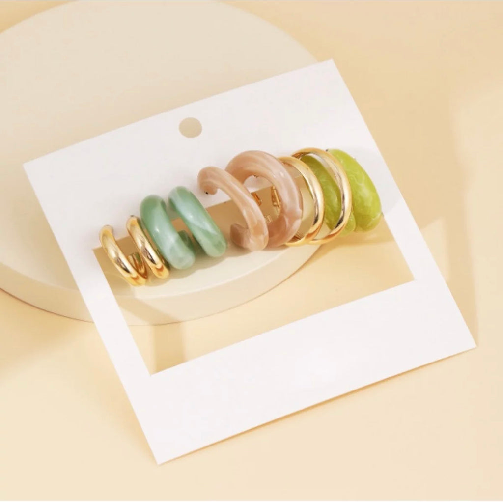 Earrings Set - 5 pairs