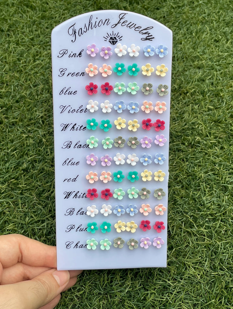 Assorted Earrings Tray - 36 pairs