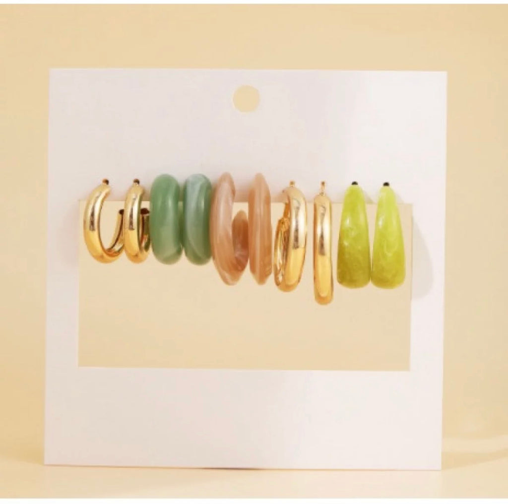 Earrings Set - 5 pairs