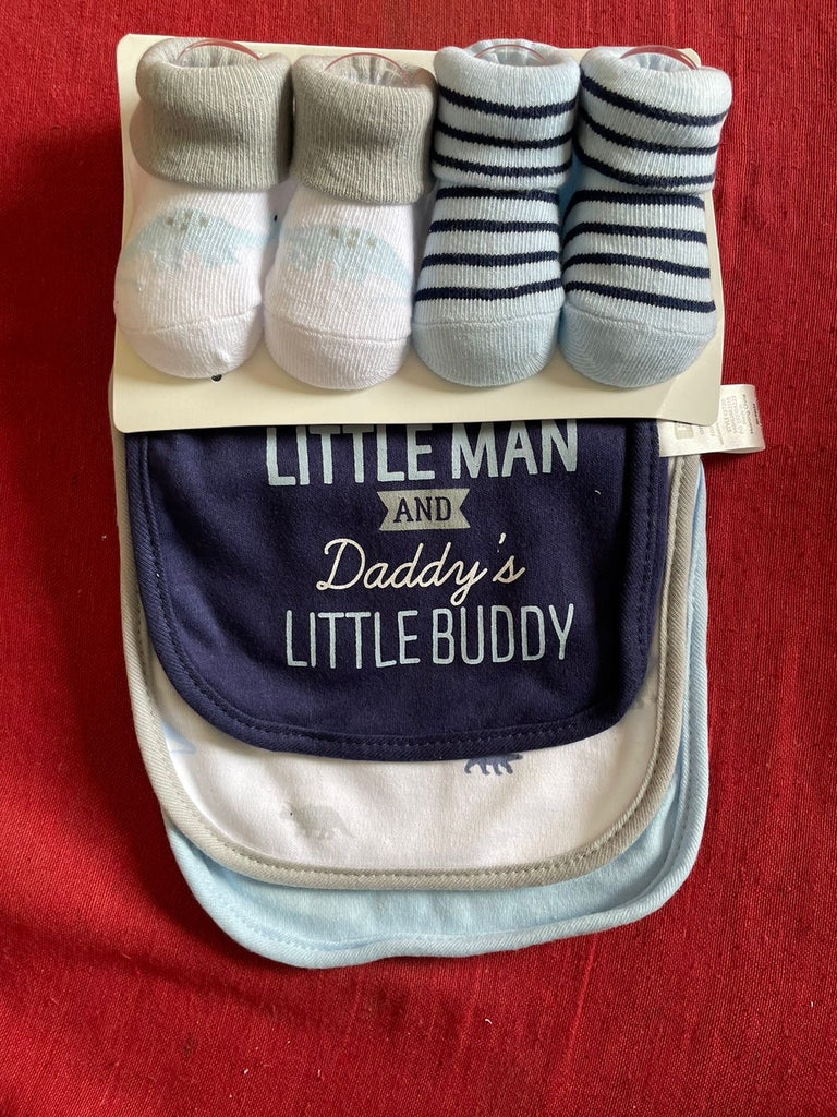Hudson Baby Socks and Bib Set (Pack of 5)