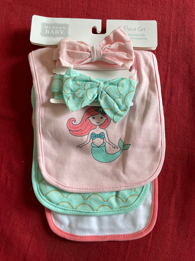 Hudson Baby Bib and Band Set (Pack of 5)