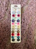 Assorted Earrings Card - 12 pairs