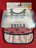 Hudson Baby Easy Clean Bib Set (Pack of 2)